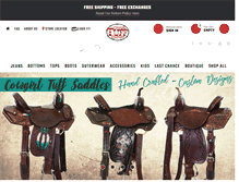 Tablet Screenshot of cowgirltuff.com